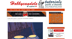 Desktop Screenshot of hobbycandele.com