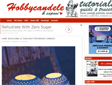 Tablet Screenshot of hobbycandele.com